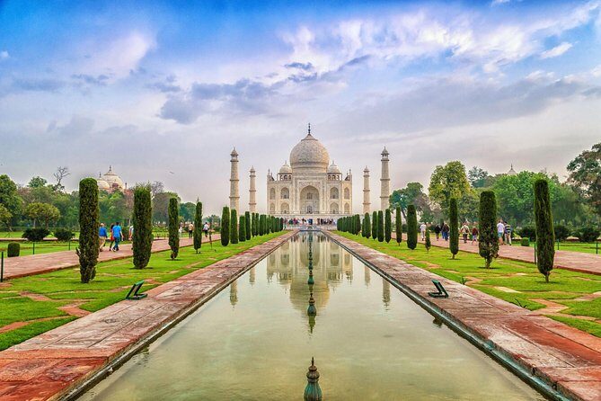 1-Day Private Tour to Agra with 3 UNESCO world Heritage from Delhi by Train - Agra Fort: sandstone power, palaces, and a built-in Taj view