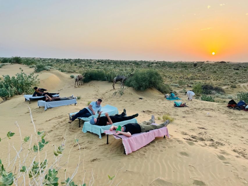 1 night 2 days Thar Desert Experience Jaisalmer - Desert tea, coffee, and the timeline of sunset