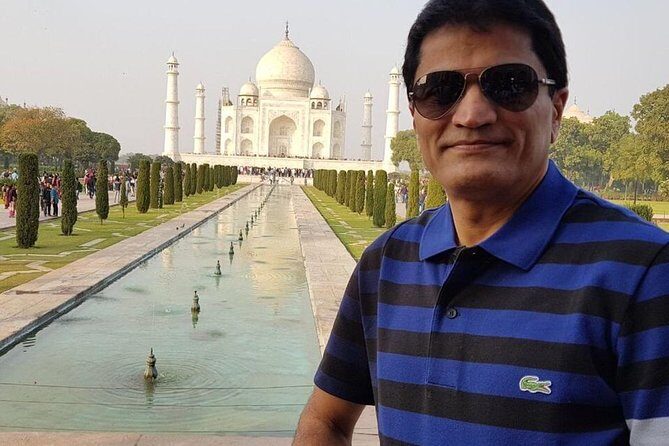 12 Hour Sunrise Taj Mahal Tour From Delhi By Private Car - Guide and driver quality: smooth English, calm control