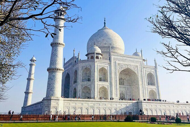 2-Day Private Tour to The Taj Mahal and Agra from Jaipur - Entering the Taj Mahal around 6am (and the golf cart help)