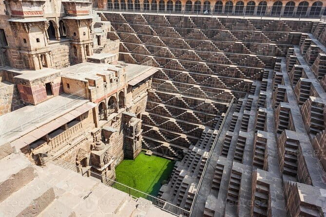 5-Day Golden Triangle Delhi Agra Jaipur Tour with Leopard Safari - Chand Baori: the stepwell that rewards the detour