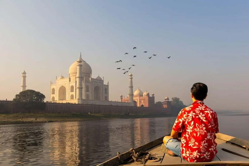 Agra: Taj Mahal Vip Tickets with Guide & Backside Boat Ride - Private Pickup and Drop-Off in Agra: Fewer Logistics, More Sightseeing