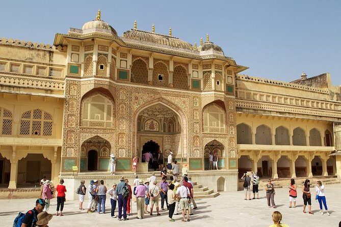 All-Inclusive Private Jaipur Day Trip from Delhi - Amber Fort: the hilltop palace that steals the whole show