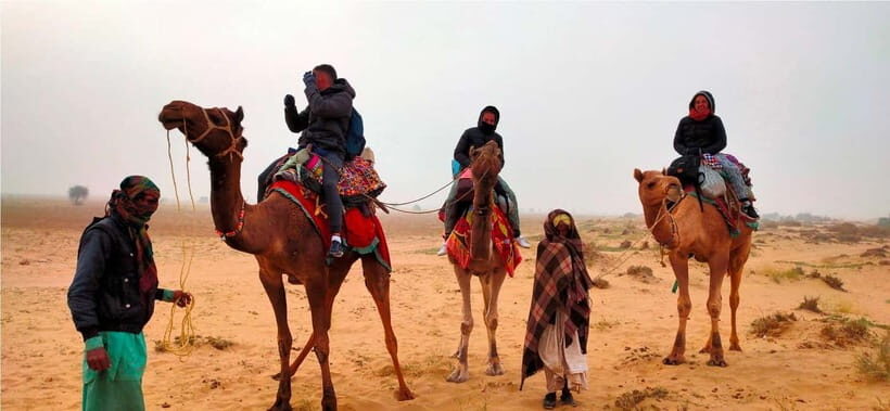 Blissful Half Day Sunset Camel Safari with Musical Evening - Camel safari on the dunes: short ride, real payoff