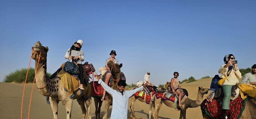 Blissful Half Day Sunset Camel Safari with Musical Evening - Folk show plus DJ dance: a fun mix that works for most people