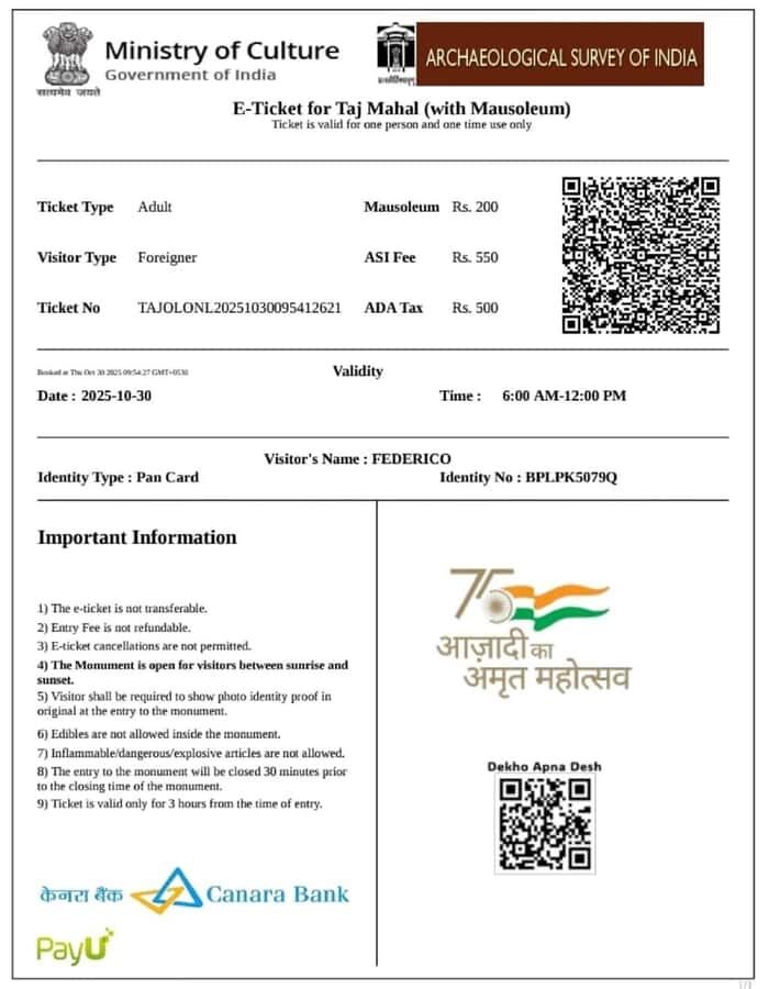 Book Taj Mahal Entry Tickets with Skip the Line Entry. - Entering via East Gate with your guide (and your tickets ready)