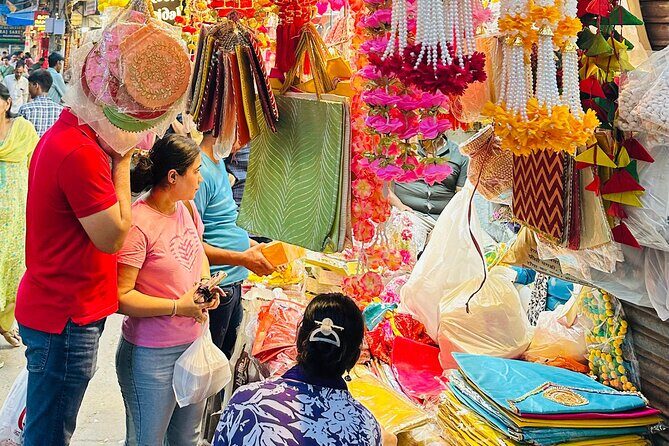 Customized Half Day and Full Day Delhi Shopping, Street Food Tour - INA Market in South Delhi: permanent craft and textile browsing