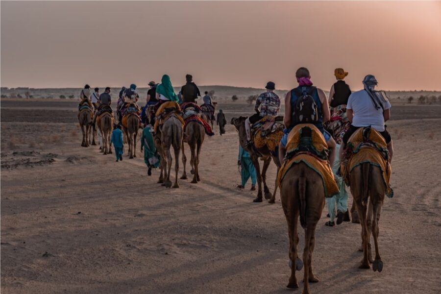 Dazzling Half Day Camel & Desert Safari With Sunset & Dinner - Sunset Over the Dunes With Tea and a Real Waiting Game