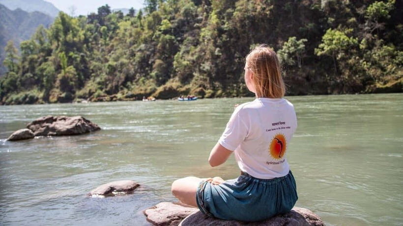 Early Morning 2 Hours Yoga Session In Rishikesh at Ghat - Gentle Warm-Ups, Pranayama-Style Breathing, and Hatha Asanas