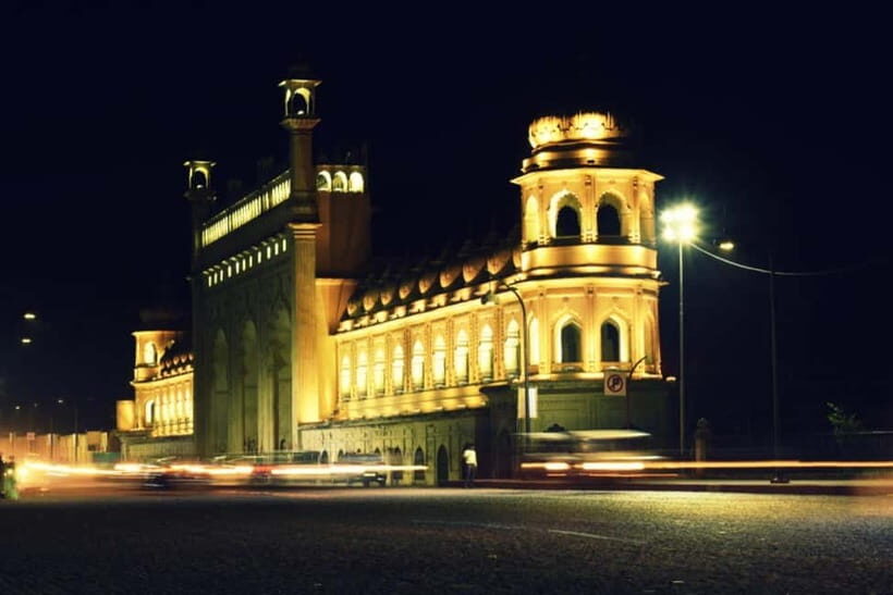 Exploring Lucknow in Nightlights: Guided Tour by Foot - Chota Imambada under the night sky: calmer lights, slower moments