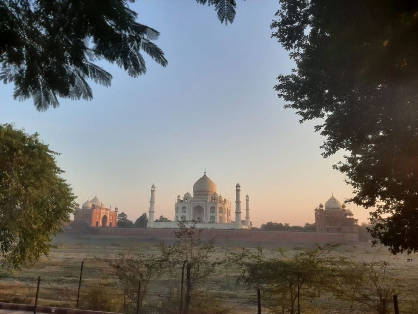 From Agra: Taj Mahal & Agra City Highlights Tour By Car - Mehtab Bagh: the distant Taj view across the Yamuna
