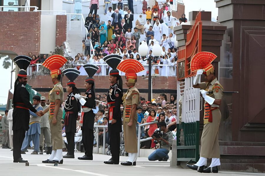 From Amritsar: Wagah Border Day Trip - Lunch, thick lassi in clay cups, and planning for the evening ceremony