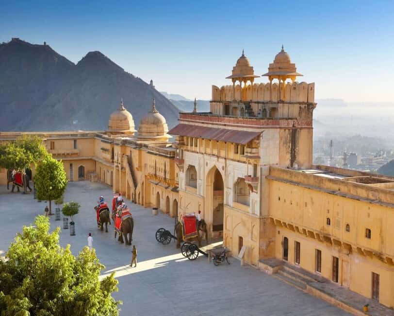 From Delhi: 2-Days Agra Jaipur Private Tour - Amber Fort and Jal Mahal: hilltop views plus Man Sagar Lake photos