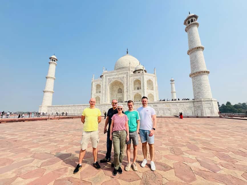 From Delhi: Sunrise Taj Mahal & Agra Tour with 5-Star Meal - Getting there: A/C car comfort from Delhi NCR