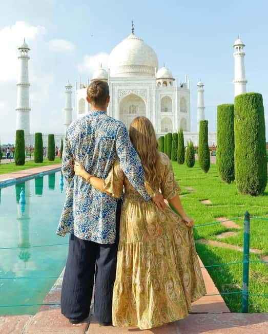From Delhi: Taj Mahal & Agra Private Day Trip with 5<em> Lunch – Taj Mahal Sunrise: Why this day trip starts before most people blink’ /><br />
If you’ve ever stared at the Taj Mahal in photos, you know it can look unreal. Seeing it at sunrise is the trick that makes it feel real. The light is softer, shadows help you read the marble details, and the crowds are different than later in the day. You’ll get about <strong>2–3 hours at the Taj Mahal</strong> with a guided tour, plus time to walk at your own pace.</p>
<p><p>This is also where the private format matters. You’re not trying to keep up with a big group, and your guide can steer you toward the spots that make sense for pictures and for understanding what you’re looking at. A few guides mentioned in recent feedback (like Shaan and Kashif) are noted for photo coaching, including helping you frame shots so you don’t just point your camera and hope.</p>
</p>
<h3 id="a-quick-reality-check">A quick reality check</h3>
<p>The itinerary is packed into a single stretch. If you hate early mornings, this tour will still work—but you’ll need to commit to that sunrise start. Also note the big rule: the Taj Mahal is <strong>closed every Friday</strong>, so plan your date carefully.</p>
<div style="margin: 20px 0; padding: 15px 0;"><p>You can also read our reviews of more private tours in Agra</p><ul style="margin: 10px 0; padding: 0; list-style: none;"><li style="margin: 0 0 10px 0; padding: 0 0 10px 0; border-bottom: 1px solid #eee; display: flex; align-items: flex-start; gap: 12px; line-height: 1.4;"><a href="https://newdelhitravelguide.com/agra-skip-the-line-taj-mahal-agra-fort-private-tour/" aria-hidden="true" tabindex="-1"><img decoding="async" style="width: 80px; height: 60px; object-fit: cover; border-radius: 4px; flex-shrink: 0;" src="https://a.newdelhitravelguide.com/wp-content/uploads/agra-skip-the-line-taj-mahal-agra-fort-private-tour-150x150.jpg" alt="" loading="lazy"></a><div><a href="https://newdelhitravelguide.com/agra-skip-the-line-taj-mahal-agra-fort-private-tour/">Agra: Skip-the-Line Taj Mahal & Agra Fort Private Tour</a><br><span style="font-size: 0.82em; color: #555; margin-top: 2px;"><span style="color: #f5a623;">★</span> 4.9 &middot; 1,546 reviews</span></div></li><li style="margin: 0 0 10px 0; padding: 0 0 10px 0; border-bottom: 1px solid #eee; display: flex; align-items: flex-start; gap: 12px; line-height: 1.4;"><a href="https://newdelhitravelguide.com/private-guided-taj-mahal-tour-with-skip-the-line-entry-ticket/" aria-hidden="true" tabindex="-1"><img decoding="async" style="width: 80px; height: 60px; object-fit: cover; border-radius: 4px; flex-shrink: 0;" src="https://a.newdelhitravelguide.com/wp-content/uploads/private-guided-taj-mahal-tour-with-skip-the-line-entry-ticket-150x150.jpg" alt="" loading="lazy"></a><div><a href="https://newdelhitravelguide.com/private-guided-taj-mahal-tour-with-skip-the-line-entry-ticket/">Private Guided Taj Mahal Tour with Skip The Line Entry Ticket</a><br><span style="font-size: 0.82em; color: #555; margin-top: 2px;"><span style="color: #f5a623;">★</span> 5.0 &middot; 562 reviews</span></div></li><li style="margin: 0; padding: 0; border-bottom: none; display: flex; align-items: flex-start; gap: 12px; line-height: 1.4;"><a href="https://newdelhitravelguide.com/private-guided-tour-of-agra/" aria-hidden="true" tabindex="-1"><img decoding="async" style="width: 80px; height: 60px; object-fit: cover; border-radius: 4px; flex-shrink: 0;" src="https://a.newdelhitravelguide.com/wp-content/uploads/private-guided-tour-of-agra-150x150.jpg" alt="" loading="lazy"></a><div><a href="https://newdelhitravelguide.com/private-guided-tour-of-agra/">Private Guided Tour of Agra</a><br><span style="font-size: 0.82em; color: #555; margin-top: 2px;"><span style="color: #f5a623;">★</span> 5.0 &middot; 420 reviews</span></div></li></ul></div><h2 id="getting-from-delhi-to-agra-in-a-private-air-conditioned-car">Getting from Delhi to Agra in a private, air-conditioned car</h2>
<p><img width="820" height="573" decoding="async" src=