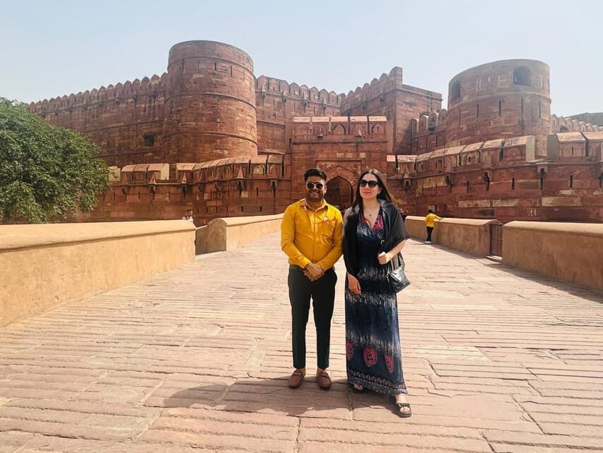 From Delhi: Taj Mahal Sunrise & Agra Tour with Tickets - Agra Fort: Akbar’s Fortress (Red Sandstone, Mixed Styles)
