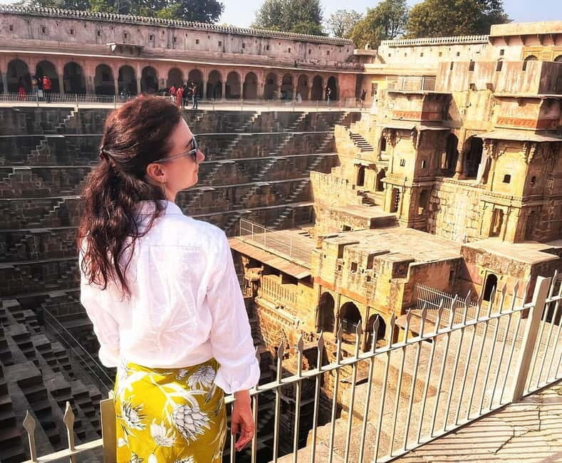 From Jaipur: Same Day Trip to Abhaneri Chand Baori Stepwell - Chand Baori: walking Rajasthan’s most famous stepwell