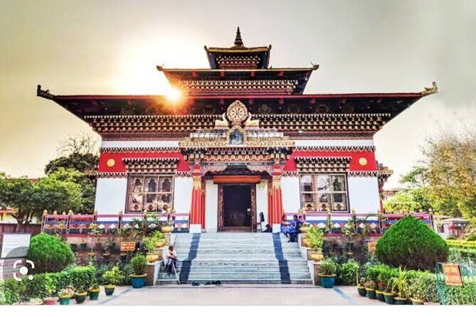 Full-Day Private Guided Bodhgaya Tour with Pick Up - Royal Bhutan Monastery: look for the clay-carving storytelling