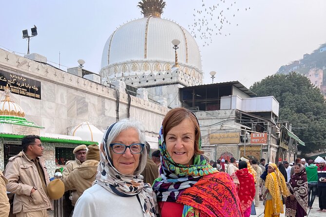 Full Day Spiritual Tour of Ajmer & Pushkar-The Pushkar Route - Ajmer Stop 1: Soni Ji Ki Nasiyan, Soni Haveli, and the Jain temple glow