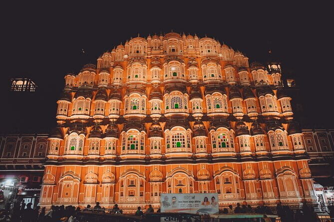 Golden Triangle 3 days Tour to Delhi Agra and Jaipur - Day 3 in Jaipur: Hawa Mahal windows, Jantar Mantar instruments, and Jaigarh Fort views