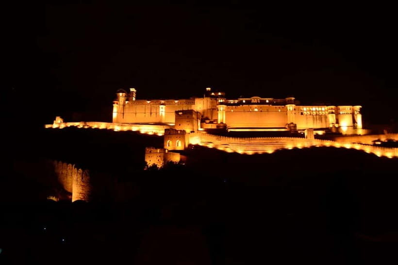 Jaipur: Amber Fort Light & Sound Show with Dinner - Getting there from Jaipur or Kukas: private ride, real-world traffic