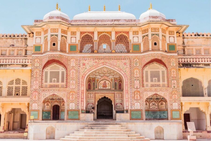 Jaipur Amer Fort, Jal Mahal & Stepwell Private Half-Day Tour - Jal Mahal on Lake Man Sagar: the Water Palace in changing light