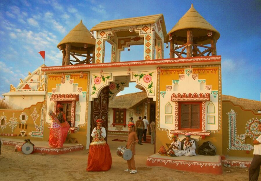 Jaipur: Chokhi Dhani with Private Transportation and Dinner - Walking a reconstructed Rajasthan village, not a museum