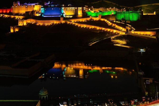 Jaipur Evening City Tour In Open Jeep - Nahargarh Fort: the big Aravalli viewpoint at night