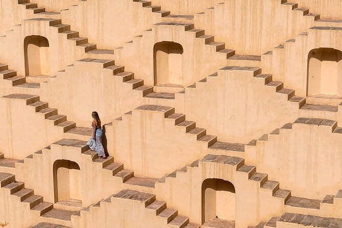 Jaipur Full-Day Private Tour Including Sunset at Nahargarh Fort - Panna Meena ka Kund stepwell: geometry you can actually see