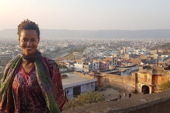Jaipur Private Full-Day Sightseeing Tour with Optional Guide - Amer Palace and Fort: red sandstone on the hill