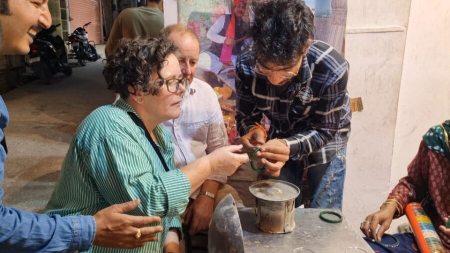 Jaipur :The Twilight Magic of Pink City- Heritage Walk Tour - Hands-on block printing: your fabric souvenir in Pink City ink