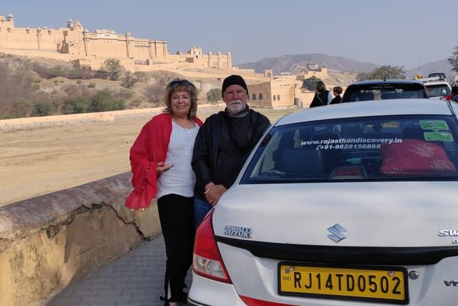 Jaipur Tour By Car & Guide - Private Full Day Sightseeing with Tickets - Amber Palace (Amer Fort) uphill views: your 2-hour ticketed start