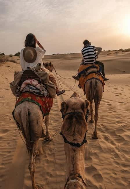 Jaisalmer: Experience a Luxury Desert Camping - The desert edge welcome: masala tea and the camel shift