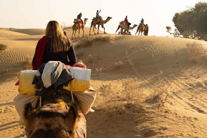 Luxury camping with cultural program in Thar Desert of Jaisalmer - From Gopa Chowk to Khaba Fort: the oasis-and-fort start