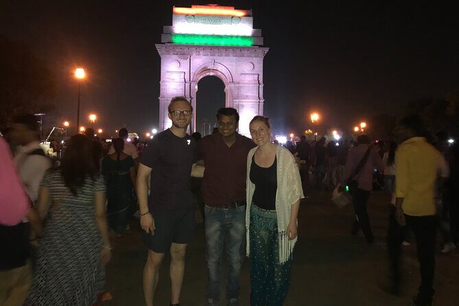 New Delhi Night Tour group tour - India Gate in the evening: a World War I memorial moment with room to breathe