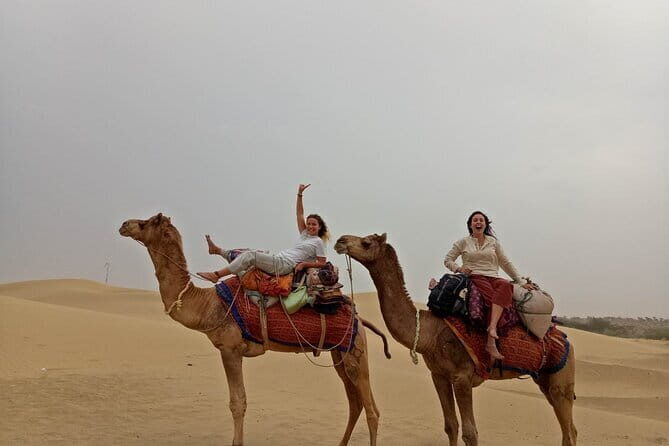 Overnight Desert Adventure Safari - Morning Departure - Reaching the private base camp: camel ride #1 and the traditional welcome