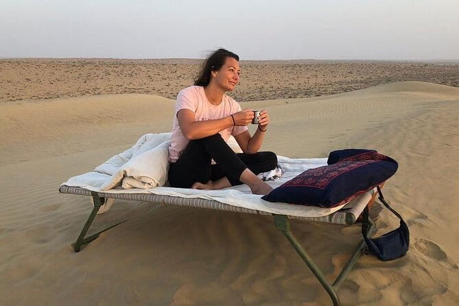Overnight Desert Adventure Safari - Morning Departure - Sunset dinner by open fire: what an overnight camp really gives you