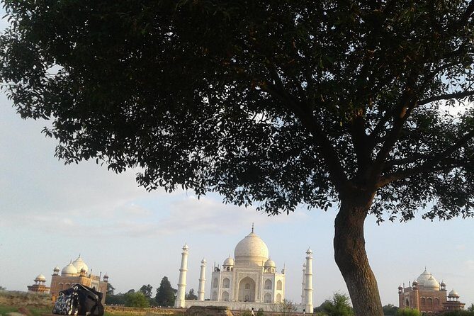 Overnight tour of Agra Taj Mahal Sunset & Sunrise from Delhi - Day 1 in Agra: Agra Fort, Baby Taj, and Then the Yamuna Boat Ride