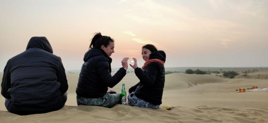 Peeps Billions of Star Experience with Desert & Camel Safari - Entering the Thar Desert from Jaisalmer, usually around 2 PM