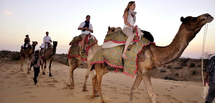 Quiet & Peaceful Night At Luxury Desert Camp - Camel safari to sunset: riding the dunes the right way