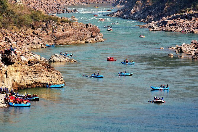 Rafting Brahmpuri Down (9 km) - The rafting feel: calm water, short rapids, and a chance to swim