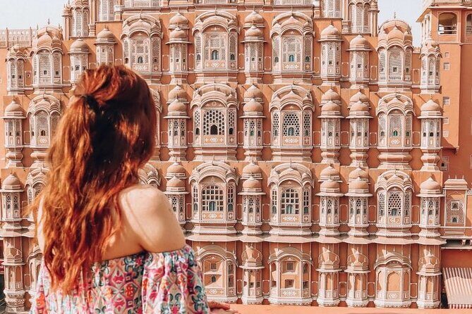 Same Day Jaipur Tour from Delhi - Hawa Mahal: Red and Pink Sandstone and a Quick Visual Feast