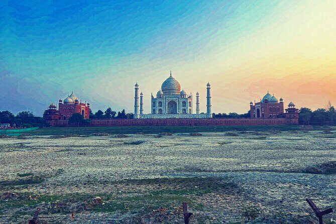 Sunrise to Sunset full day Agra tour with Taj Mahal & 3 Monuments - Mehtab Bagh and the Yamuna view: gardens with a perspective