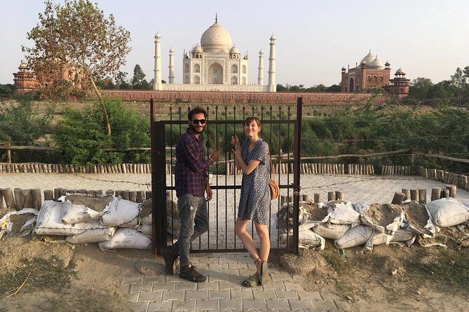 Taj Mahal And Agra Fort Private Sunrise Full Day Tour by Tuk-Tuk - Mehtab Bagh Across the Yamuna: A Cleaner Taj View