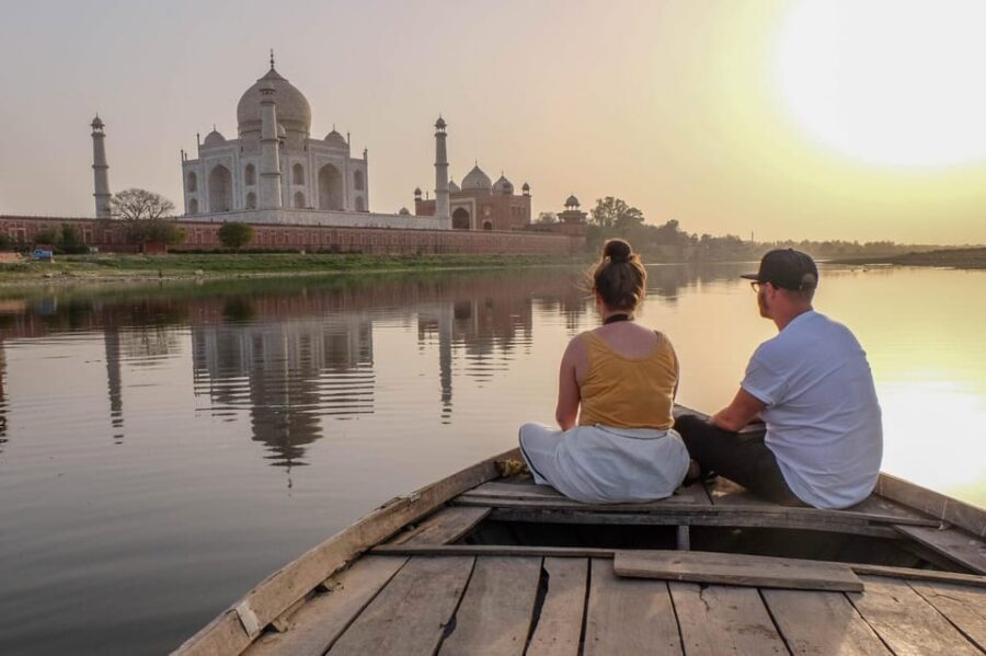 Taj Mahal Back View Yamuna Boat Ride Tour - How the guide turns a view into an experience