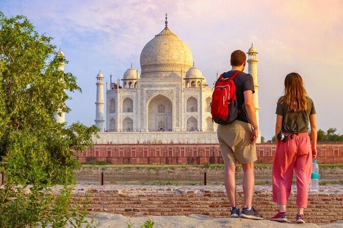 Taj Mahal Private Tour from Delhi by Car - Mehtab Bagh after Agra Fort: gardens plus Yamuna-side perspective