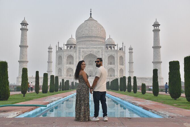 Taj Mahal Sunrise Private Trip by Car from Delhi - All Inclusive - First Stop: Taj Mahal at Sunrise (Shoes, ID, and Photo Strategy)