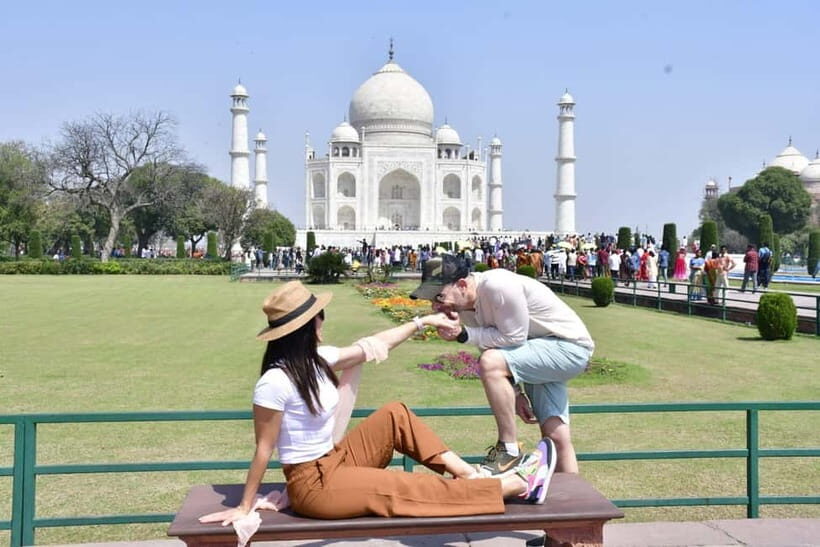 Taj Mahal with Professional Photoshoot - Meeting Point: Hotel Pick-Up Energy vs Direct Entry
