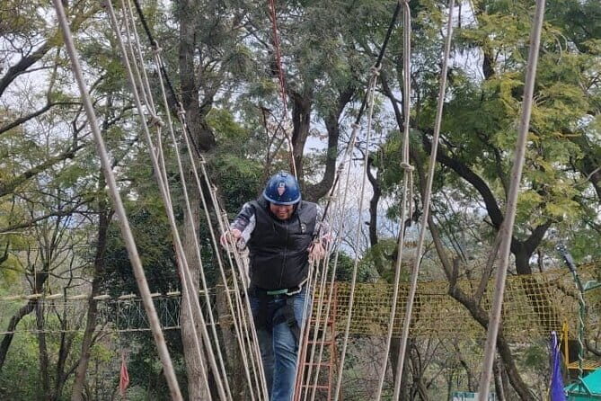 Tea Top Adventure Activities - What makes this rope-bridge circuit click: five courses and safety handled