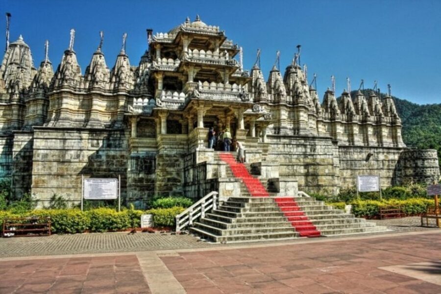 Transfer from Jodhpur to Udaipur via Jain Temple in Ranakpur - Ranakpur Jain Temple: four entrances, Adinath, and the geometry that rewards slow looking